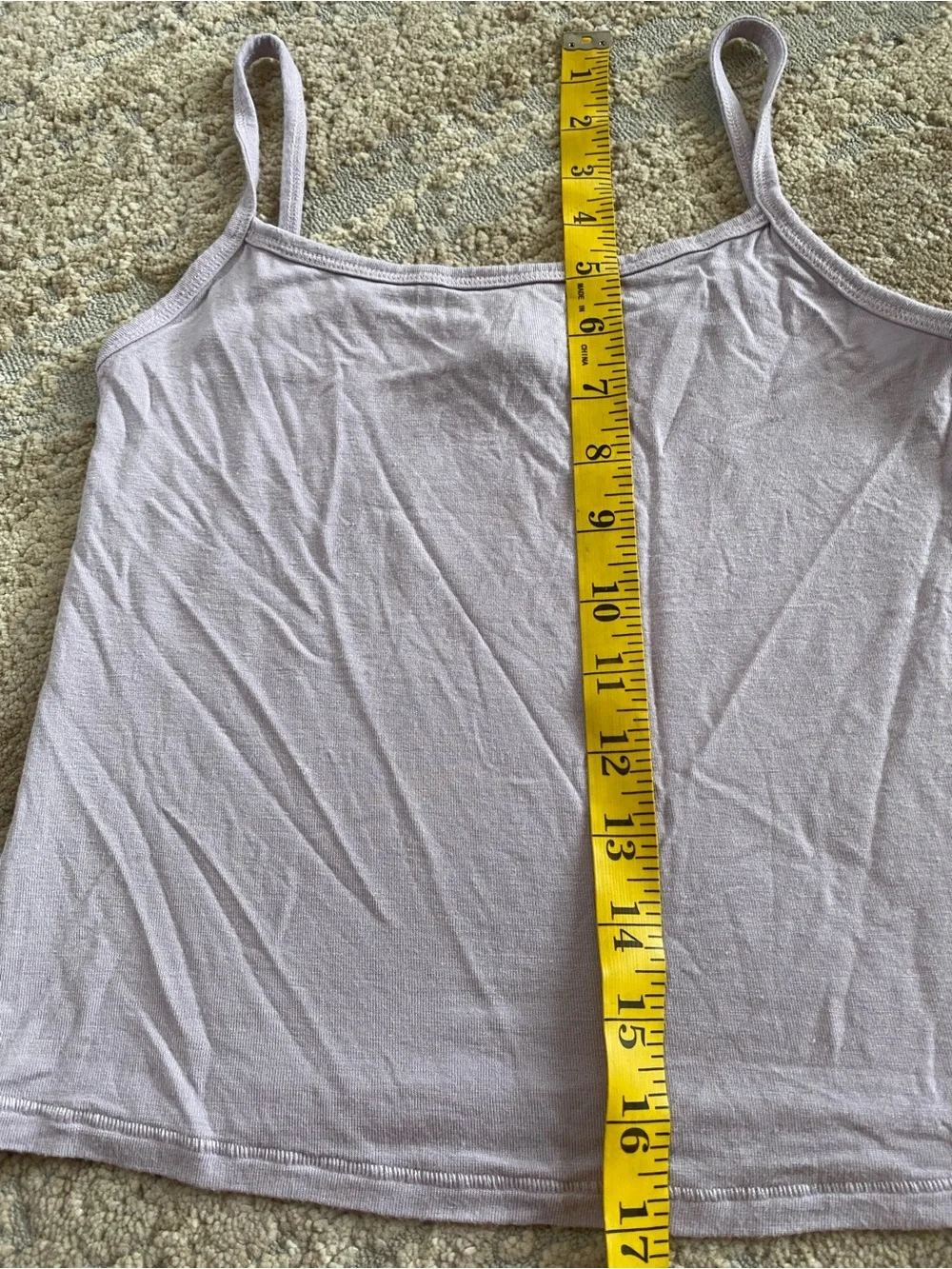Skims Sienna Iris Purple Spaghetti Strap Tank Sleep Top Lightweight Cropped: M - Picture 7 of 7